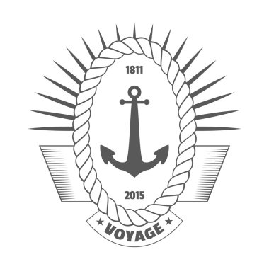 vektör vintage deniz etiket, simge ve tasarım öğesi