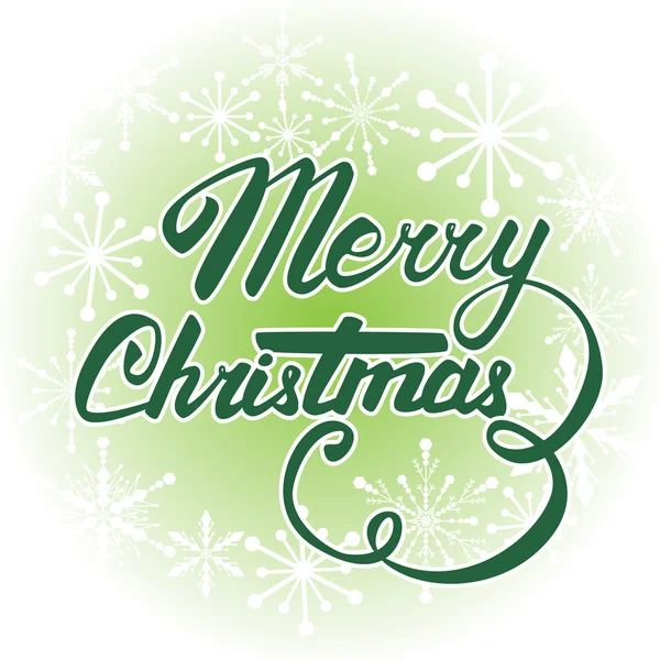 Vecteur Joyeux Noël carte. Lettrage et calligraphie à la main . — Image vectorielle