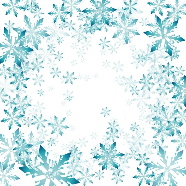 Διάνυσμα φόντο Χριστούγεννα με νιφάδες χιονιού swirl για ευχετήριες κάρτες, προσκλήσεις, αφίσες και φυλλάδια. — Διανυσματικό Αρχείο