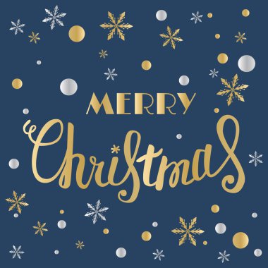 Vektör neşeli Noel kartı ile yazı, Noel el yapımı hat