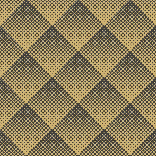 Modèle vectoriel abstrait géométrique sans couture de losanges. Dénivelé Halftone Dot . — Image vectorielle