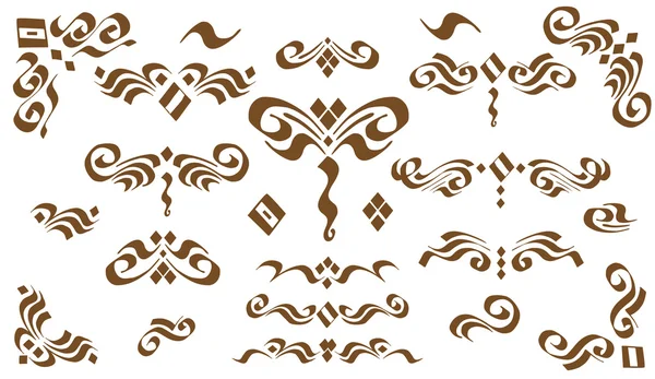 Verzameling van kalligrafische vectorelement en pagina decoraties — Stockvector