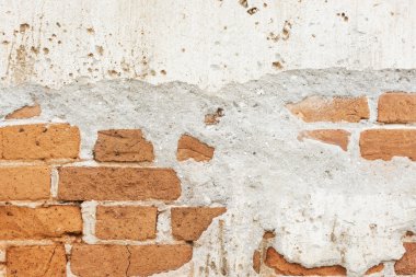 Eski tuğla duvar arka plan veya doku tuğla duvar