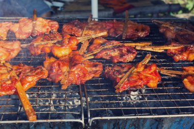 Barbekü ızgara tavuk