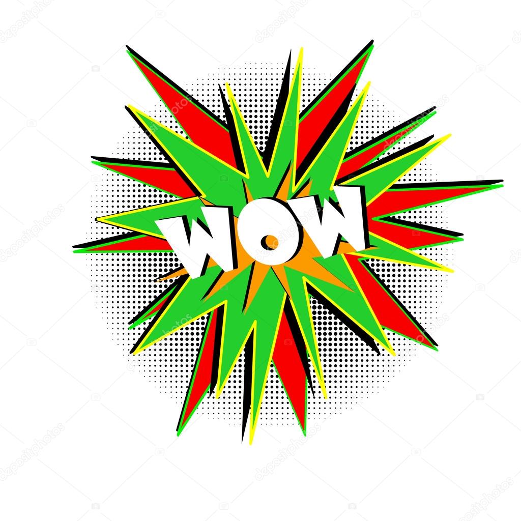 Word wow pop art — Stock Vector © White_Cat08 #74661821