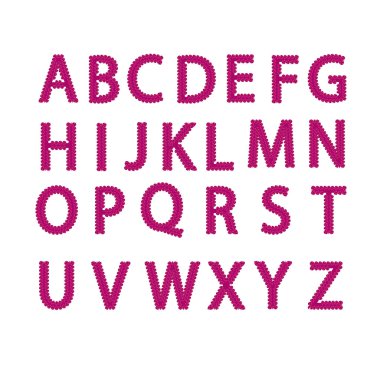 Gerçekçi parlak abc