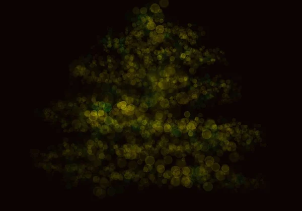 Abstract Bokeh Light Golden Blur Dark Background Christmas New Year — стоковое фото