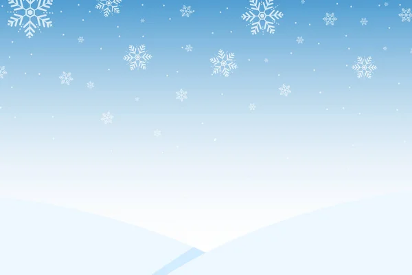 Winter Vector Background Falling Snow Covering All Area Copy Space — Stock Vector
