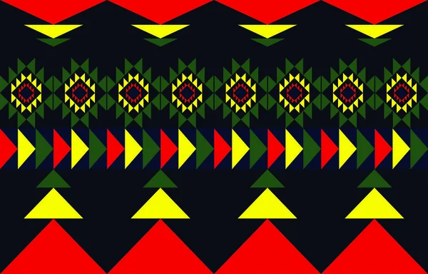 Diseño Patrón Geométrico Étnico Africano Abstracto Colorido Para Fondo Fondo — Vector de stock