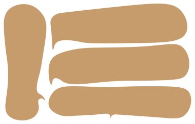 Asgari pastel boş konuşma baloncukları kümesi, beyaz arkaplanda siyah çizgiler, vektör konuşması veya konuşma balonu, Doodle tarzı