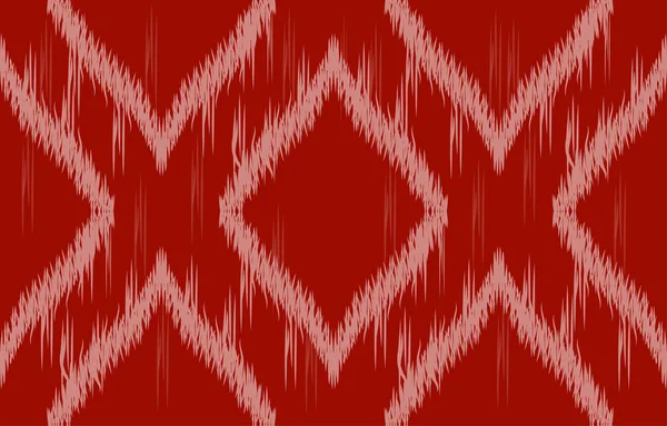 Tissu Abstrait Coloré Ikat Élément Ethnique Conception Motif Sans Couture — Image vectorielle