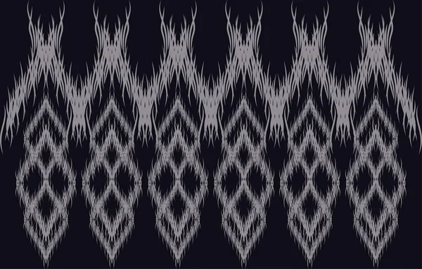 Tissu Abstrait Ikat Élément Ethnique Conception Motif Sans Couture Pour — Image vectorielle