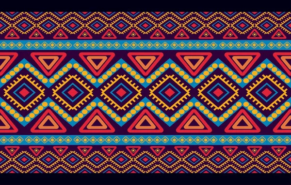 Geometrik oryantal kabile modeli geleneksel arka plan halı, duvar kağıdı, giysi, ambalaj, batik, kumaş, Vektör illüstrasyon nakış tarzı.
