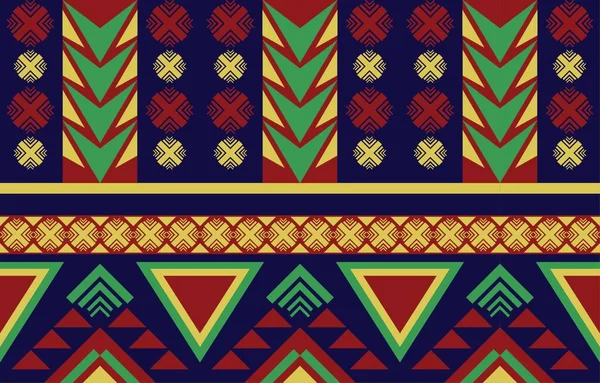 Patrón Étnico Tribal Oriental Geométrico Fondo Tradicional Diseño Para Alfombra — Vector de stock