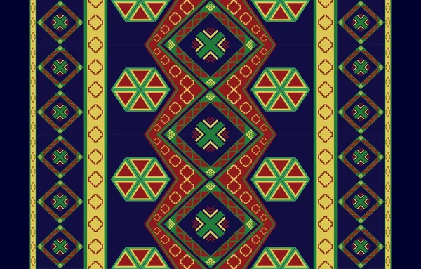 Geometric Oriental Tribal Ethnic Pattern Traditional Background Design Carpet Wallpaper — Stock Vector