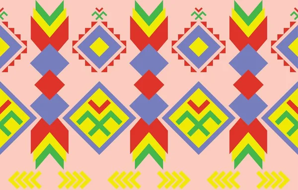 Геометричний Східний Племінний Етнічний Візерунок Традиційний Фон Дизайн Килима Шпалер — стоковий вектор