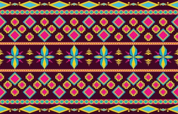 Colorido Geométrico Oriental Tribal Étnico Padrão Tradicional Fundo Design Para — Vetor de Stock