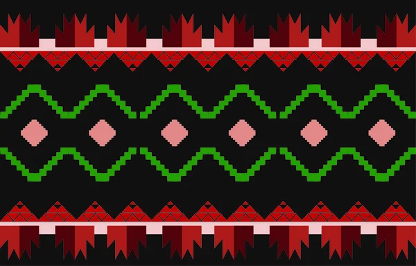 Красочный Геометрический Восточный Племенной Этнический Узор Традиционный Фон Дизайн Ковра — стоковый вектор