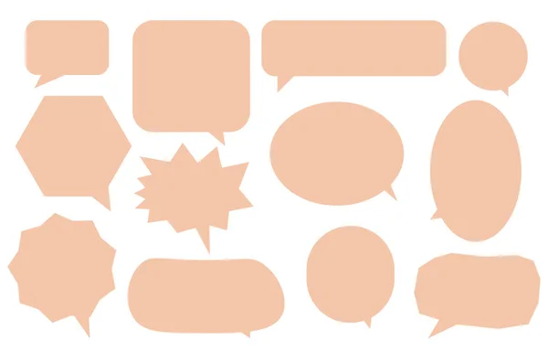 Establecer Burbujas Discurso Otoño Sobre Fondo Blanco Cuadro Chat Vector — Archivo Imágenes Vectoriales