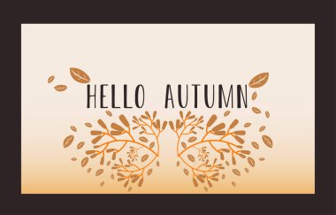 Sonbahar arka planında altın sarısı yapraklar var. Sonbahar konsepti, duvar kağıtları, kartpostallar, tebrik kartları, web sitesi sayfaları, afişler, online satışlar için. Vektör illüstrasyonu