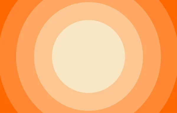 Orangefarbener Kreis Hintergrund Hell Bis Dunkel Abstufung Kopierraum Frisches Konzept — Stockvektor