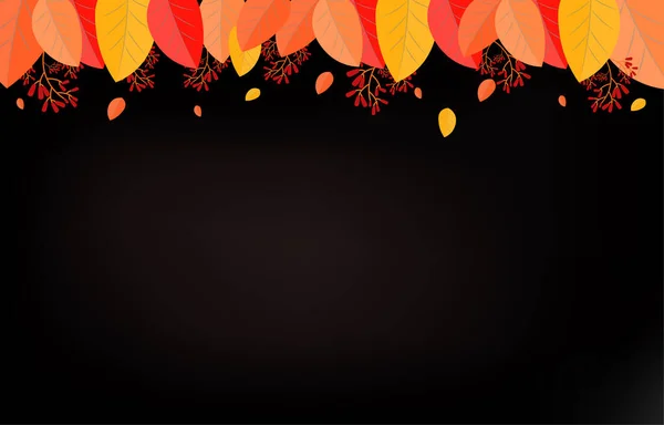 Podzimní Pozadí Listy Zlatožluté Podzimní Koncept Pro Tapety Pohlednice Blahopřání — Stockový vektor