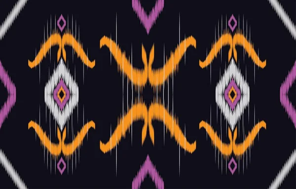 Ethnie Ikat Motif Sans Couture Géométrique Ethnique Orientale Broderie Traditionnelle — Image vectorielle