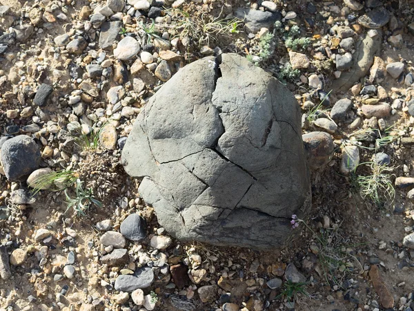 La piedra con grietas, textura . — Foto de Stock