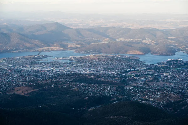 Hobart 'ın kuş bakışı görüntüsü