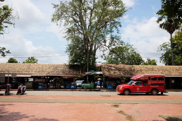 Нан Таиланд Июля 2017 Года Местный Уличный Рынок Продаже Местных — стоковое фото