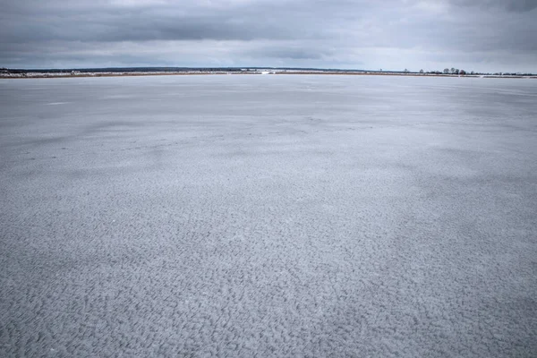 Ice texture on the lake — Stock Photo, Image