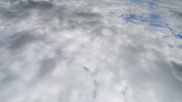 Cumulus Chmury Niebieskim Niebie Idą Naszym Kierunku Chmury Formują Się — Wideo stockowe