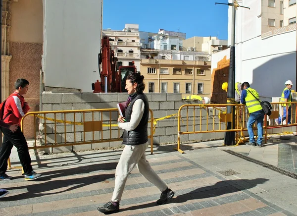 Descendo a rua — Fotografia de Stock