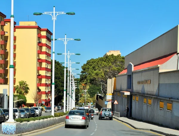 Eine Straße in der Stadt — Stockfoto