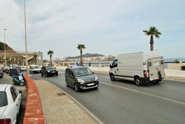Kuzey Afrika'da bulunan Ceuta İspanyol şehir sokaktan