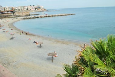 Medi içinde bulunan Ceuta İspanyol şehir Beach'de