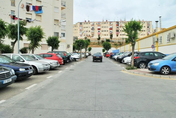 Улица из испанского города Сеута, расположенного в северной Африке — стоковое фото