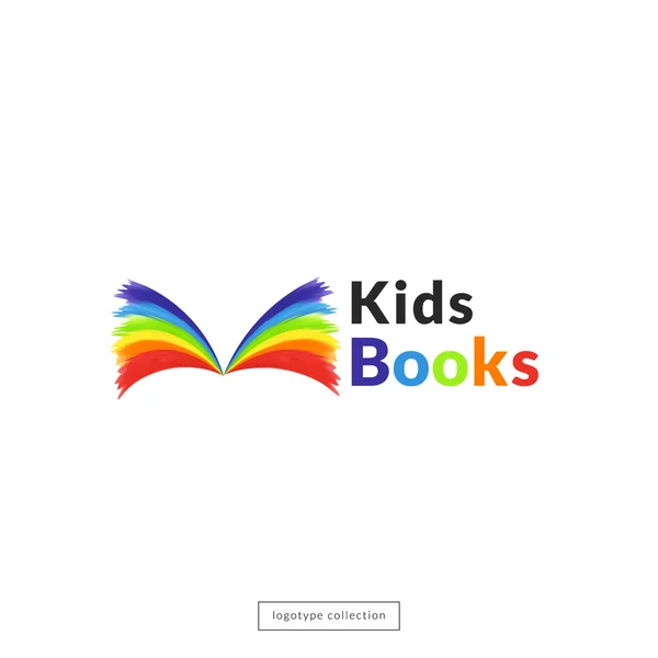 Çocuklara kitap mağazası logosu