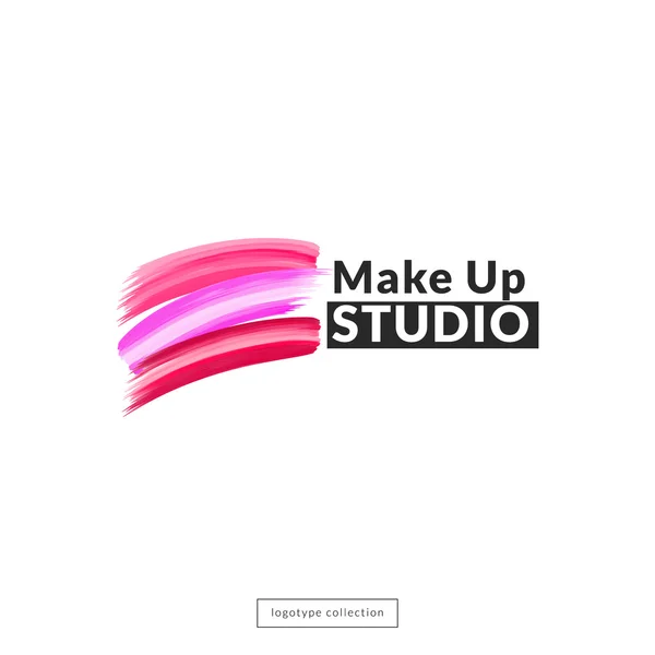 Logotipo del estudio de maquillaje — Vector de stock