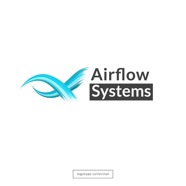 Шаблон логотипа Airflow . — стоковый вектор