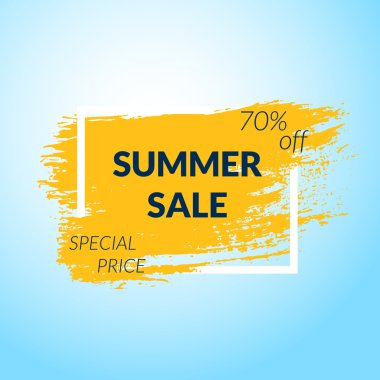 Yaz indirimi afişi.