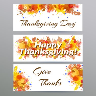 Mutlu Şükran günü afiş.