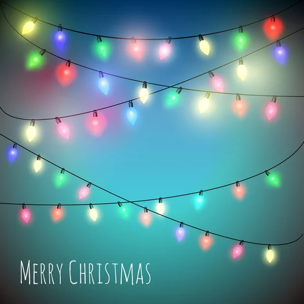 Christmas Lights backdround — Stock Vector