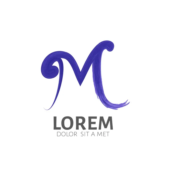 Harf M marka kurumsal logo iz