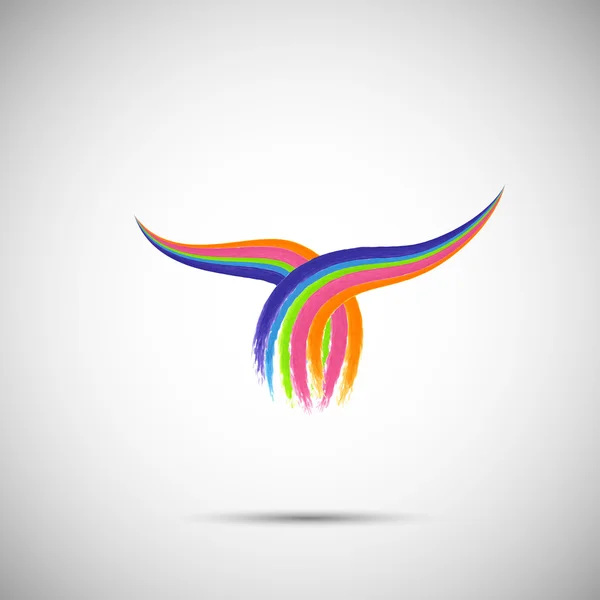 Wings design modello logo . — Vettoriale Stock