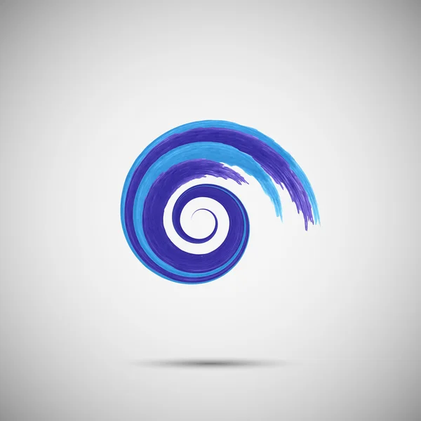 Набор шаблонов логотипа Wave — стоковый вектор