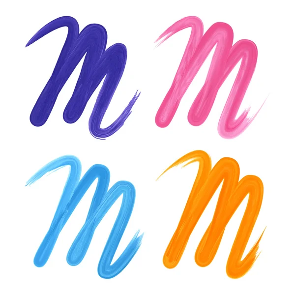 Lettres M branding logo de l'entreprise — Image vectorielle