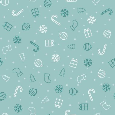 Noel arka plan. Mavi seamless modeli