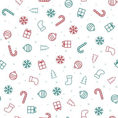 Noel arka plan. christmas simgeleri ile Seamless Modeli