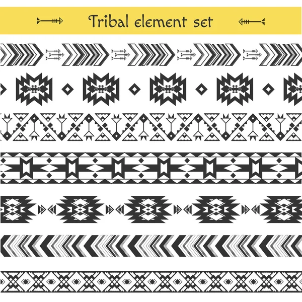 Elementi tribali vettoriali — Vettoriale Stock